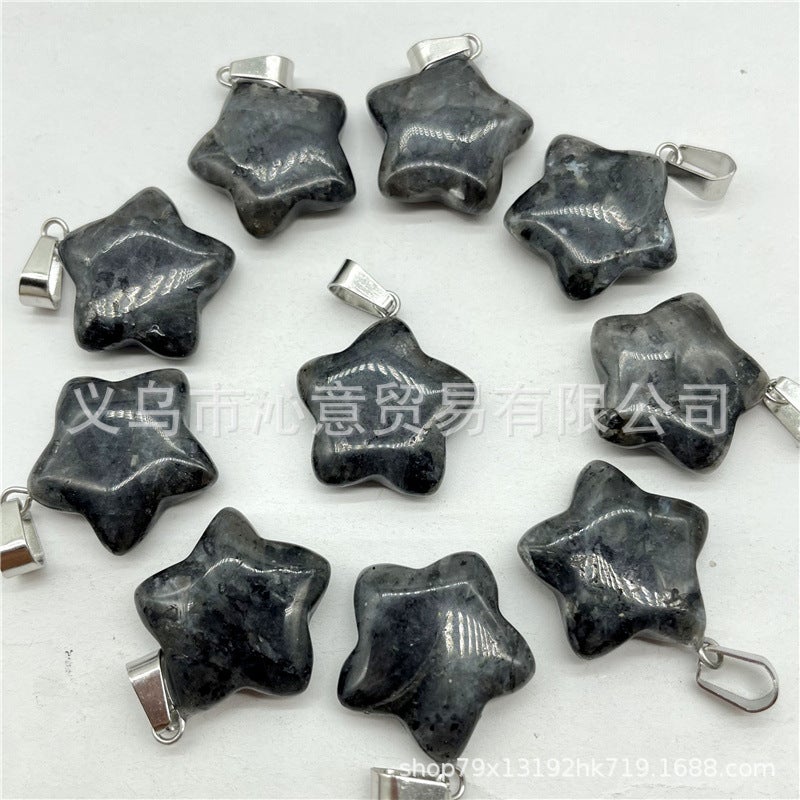 Generic Natural Stone Crystal Agate Pendant Necklace Star Domestic flash 