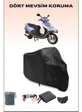 Arora Ar 100-7 Special Alpha Compatible Black Motorcycle Canvas, Engine Cover