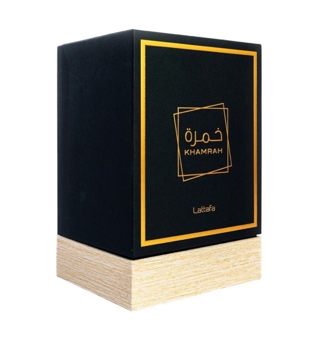 لطافة عطر خمرة او دو بارفان من لطافه 100 مل - عربي فاخر للرجال والنساء للجنسين - حلو وفانيليا وخشب عنبر - ثبات يدوم طويلا - Image 2