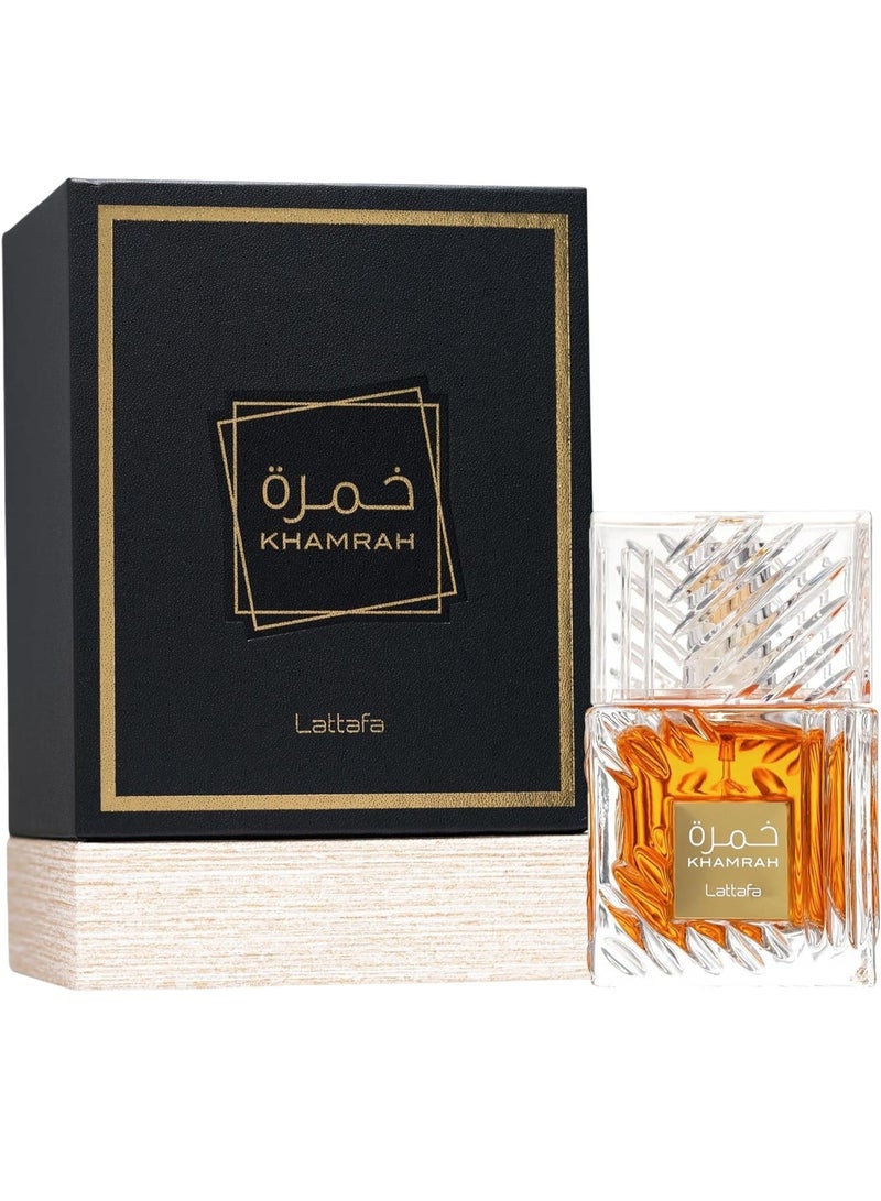 لطافة عطر خمرة او دو بارفان من لطافه 100 مل - عربي فاخر للرجال والنساء للجنسين - حلو وفانيليا وخشب عنبر - ثبات يدوم طويلا - Image 3