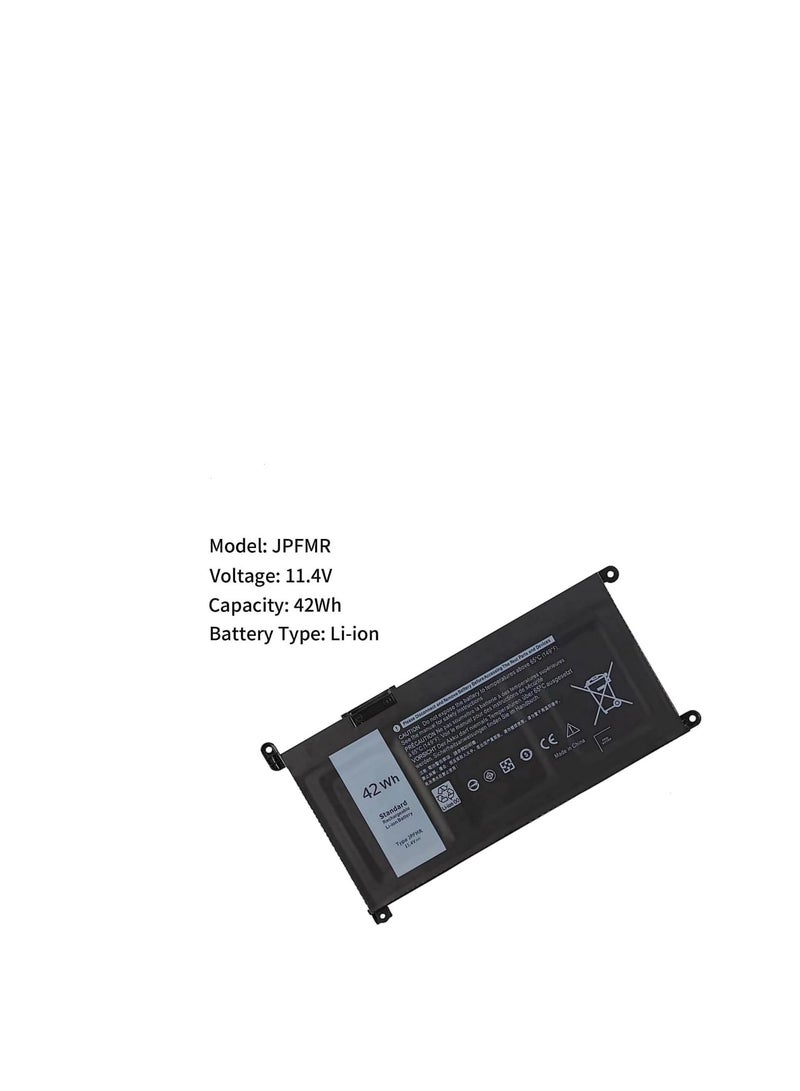 Terabyte بطارية JPFMR 42Wh 3500mAh 3 خلايا 11.4V متوافقة مع لابتوب ديل كروم بوك 5488 5493 5593 3400 3100/3100 2 في 1 سلسلة نوت بوك 0JPFMR 7MT0R 7MTOR 16DPH 7T0D3 07T0D3 P90F - Image 2