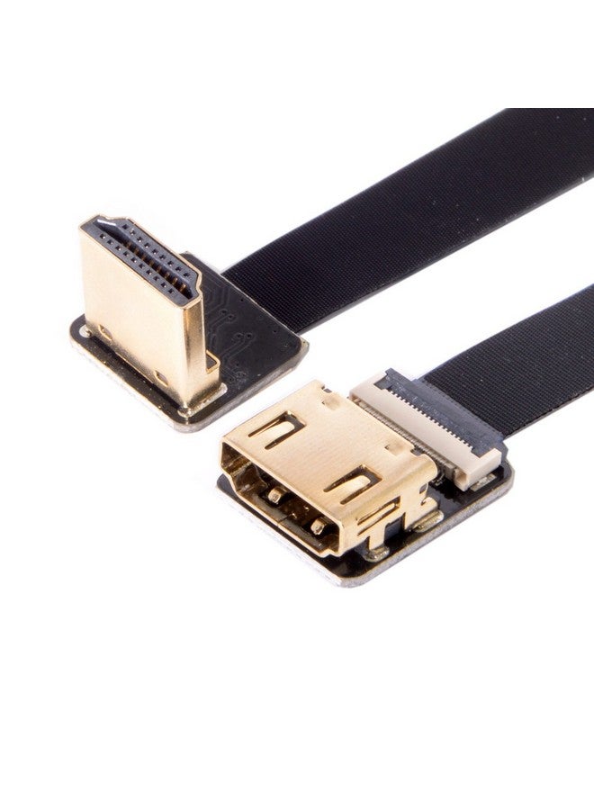 JSER كابل فلات FPC HDMI ذكر إلى أنثى بزاوية 90 درجة لعرض HDTV وطائرات متعددة المروحيات للتصوير الجوي (0.5 م) - Image 4