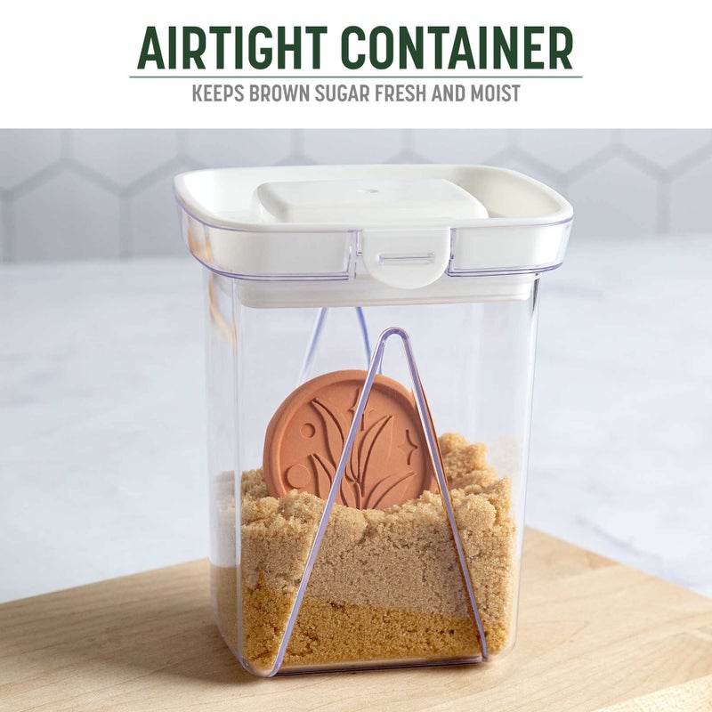 Goodful Goodful Brown Sugar Saver and Softener Disc with Airtight Storage Container  Multiple Uses for Food Storage Containers  Reusable and Food Safe  1-Quart Container with Sugar Saver Disk - Image 2