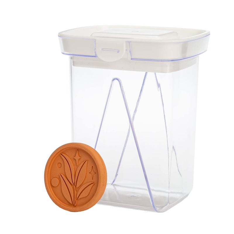 Goodful Goodful Brown Sugar Saver and Softener Disc with Airtight Storage Container  Multiple Uses for Food Storage Containers  Reusable and Food Safe  1-Quart Container with Sugar Saver Disk - Image 1