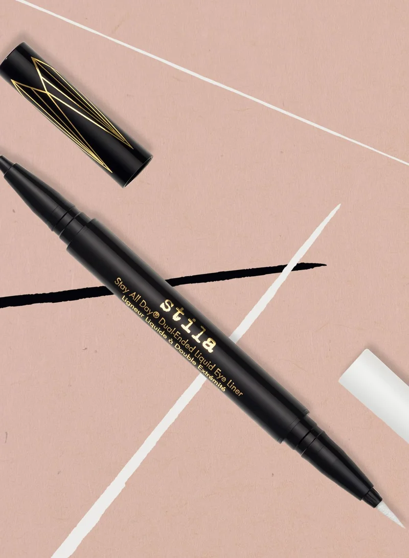 stila Stay All Day® Dual-Ended Waterproof Liquid Eye Liner - Intense Black/Snow