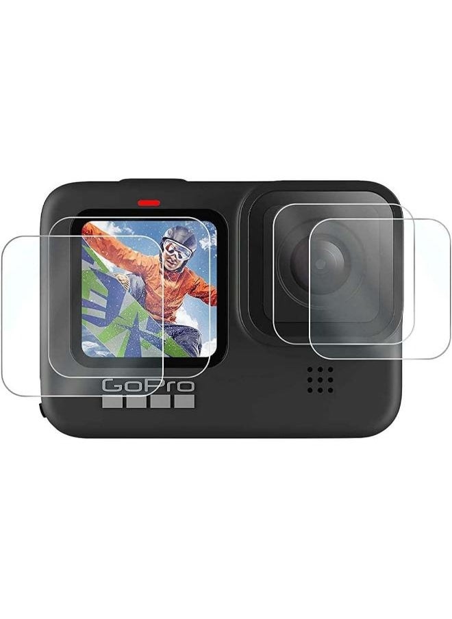 GoPro - 【6PCS】 for Gopro Hero 9-10-11 Tempered Glass Screen Protector - 9H Hardness Anti Scratch High Clear Tempered Glass Screen Protector for Gopro Hero 10 - Image 1