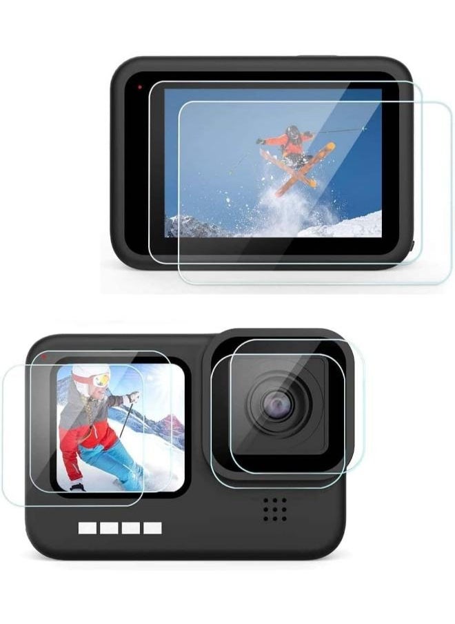 GoPro - 【6PCS】 for Gopro Hero 9-10-11 Tempered Glass Screen Protector - 9H Hardness Anti Scratch High Clear Tempered Glass Screen Protector for Gopro Hero 10 - Image 1