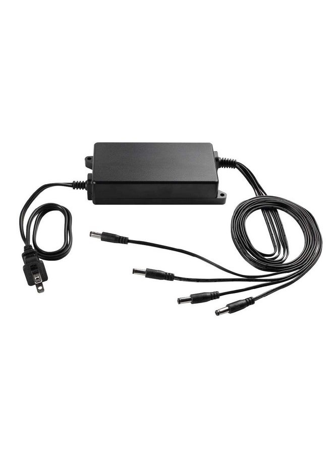 Lorex - Lorex Accpwrlhv516B 4In1 Power Adapter For Lorex 4K Security Camera Black - Image 1