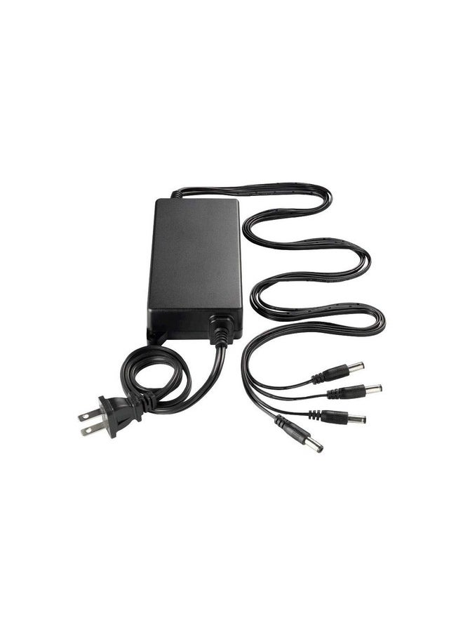 Lorex - Lorex Accpwrlhv516B 4In1 Power Adapter For Lorex 4K Security Camera Black - Image 1