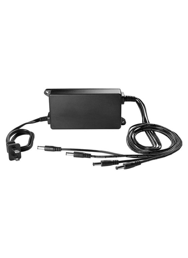 Lorex - Lorex Accpwrlhv516B 4In1 Power Adapter For Lorex 4K Security Camera Black - Image 1