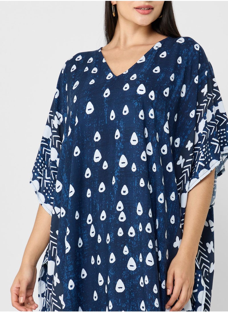 ELLA - Printed Beach Cover-up - Image 1