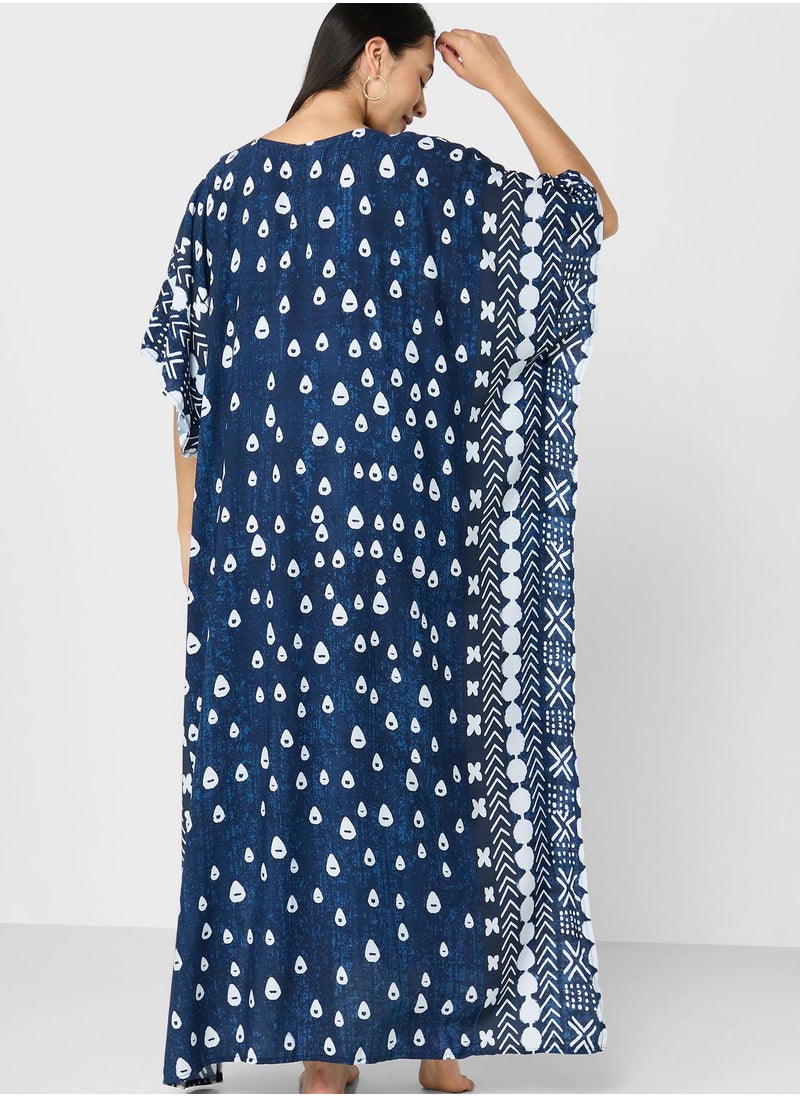 ELLA - Printed Beach Cover-up - Image 1