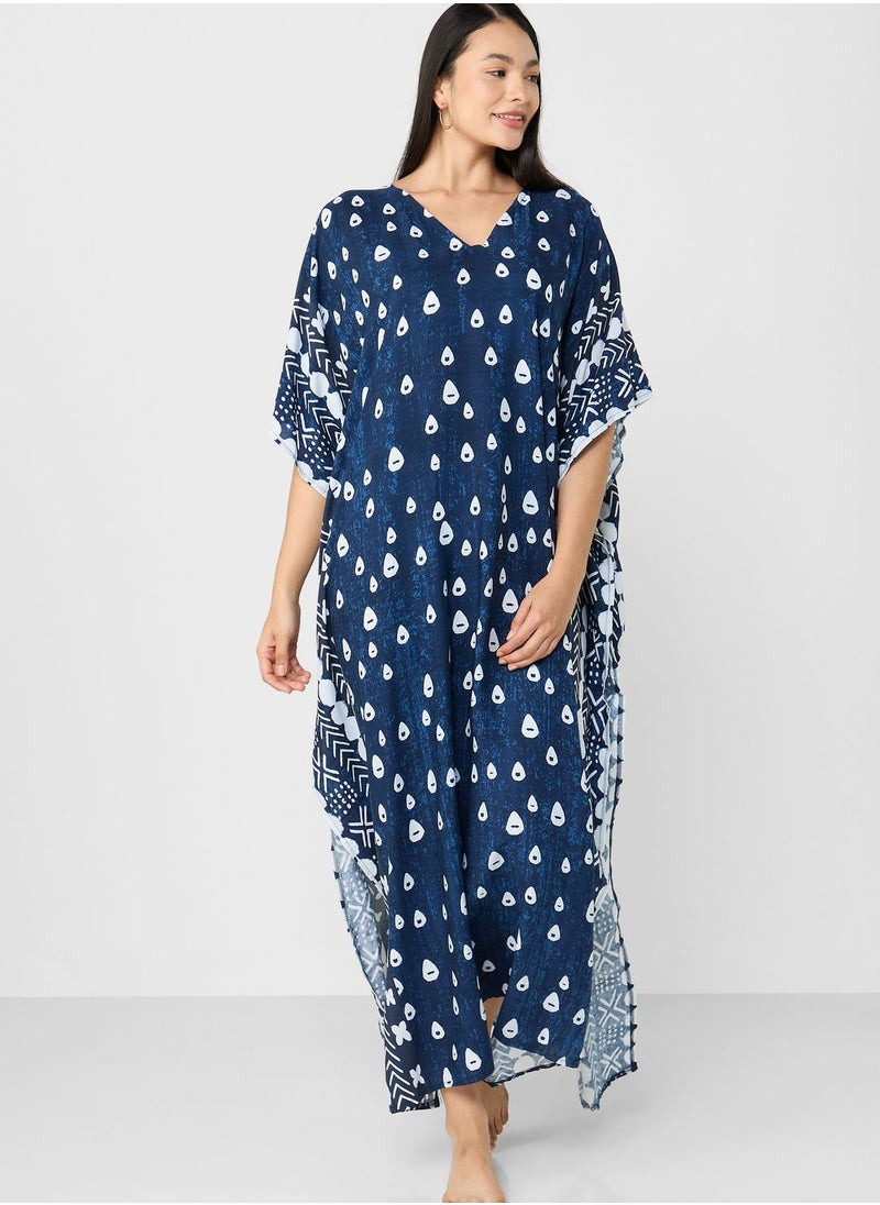 ELLA - Printed Beach Cover-up - Image 1