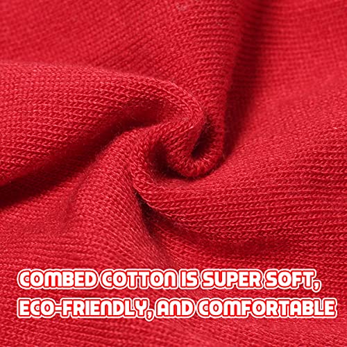 BEAR MUM Baby Girls' Seamless Organic Cotton Tights Red, Red, Size 6-12Month - Image 3