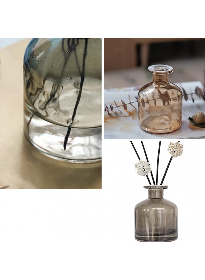 UPSTORE 150ml/5oz Empty Glass Diffuser Bottle Diffuser Jars Aromatherapy Storage Container Fragrance Accessories Use for DIY Replacement Reed Diffuser Sets (Grey)  - Image 5
