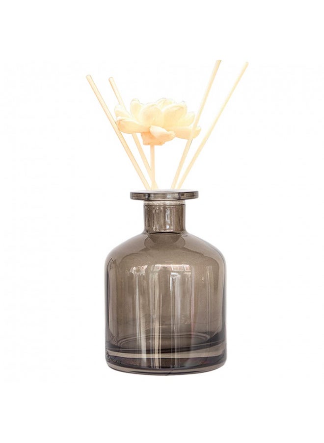 UPSTORE 150ml/5oz Empty Glass Diffuser Bottle Diffuser Jars Aromatherapy Storage Container Fragrance Accessories Use for DIY Replacement Reed Diffuser Sets (Grey)  - Image 1