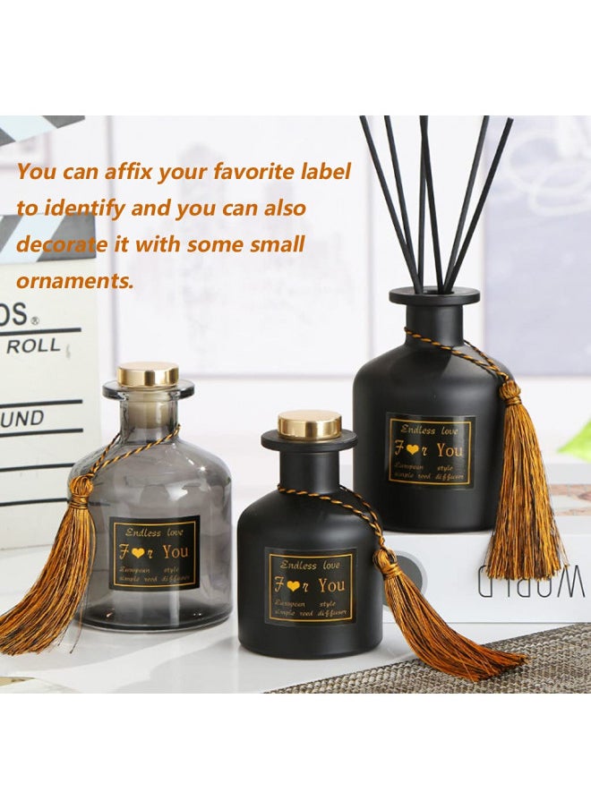 UPSTORE 150ml/5oz Empty Glass Diffuser Bottle Diffuser Jars Aromatherapy Storage Container Fragrance Accessories Use for DIY Replacement Reed Diffuser Sets (Grey)  - Image 2