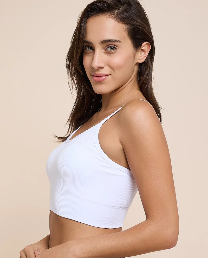 R&b  Ribbed Padded Sports Bra for Women | Best Price UAE