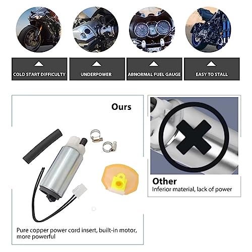 USonline911 طقم مضخة الوقود لسوزوكي GSXR 600 GSXR-600 GSXR600 2001 2002 2003 2004 2005 2006 2007 بديل للجزء # 15100-01H00، 15100-01H00-E00 - Image 4