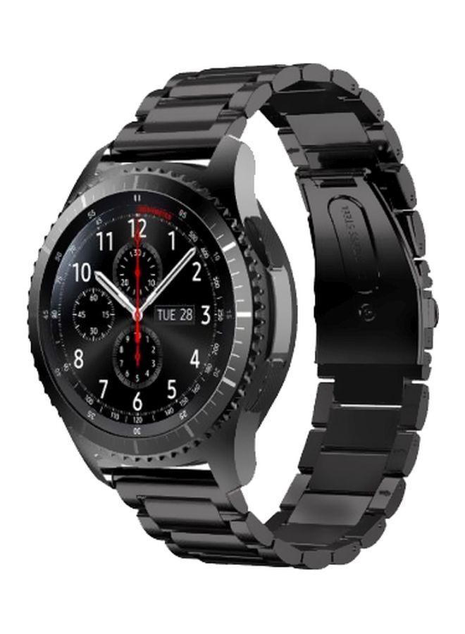 NIBEMINENT Replacement Band For Samsung Gear S3 Watch 22mm Black 