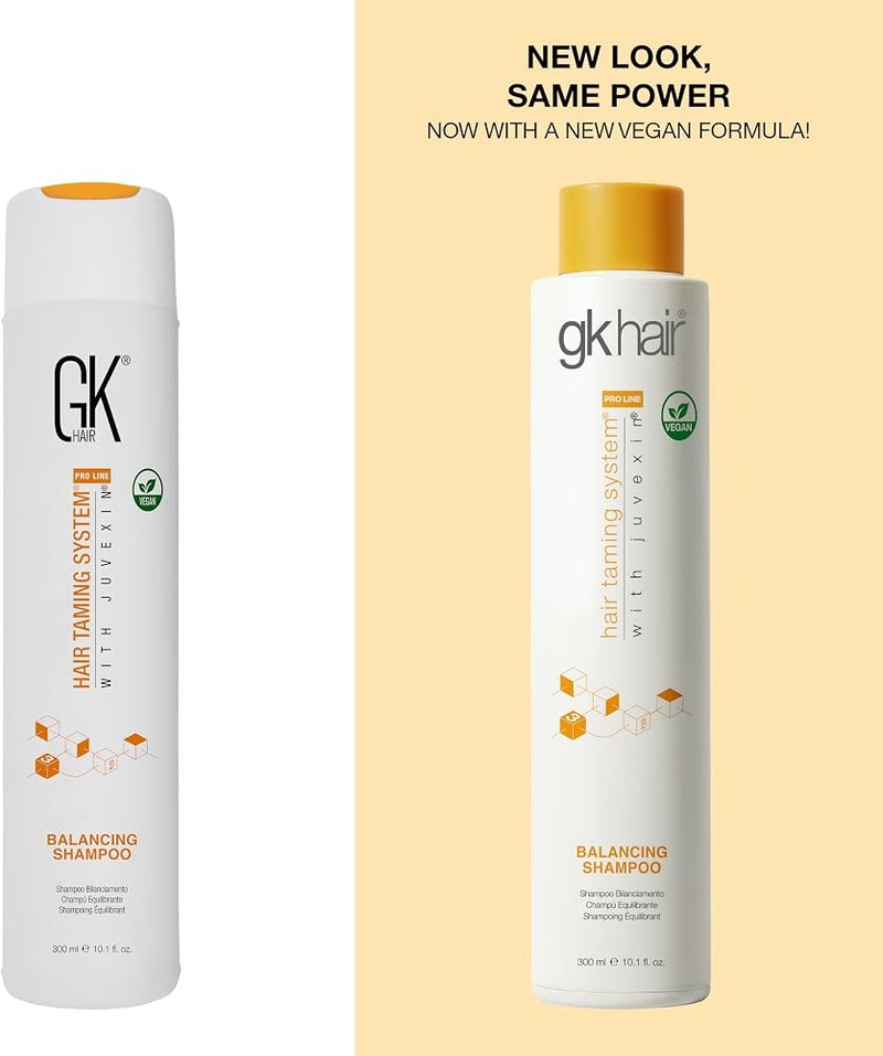 GK HAIR Global Keratin Balancing Shampoo 10.1 Fl Oz For Dry Damaged Oily Greasy & Color Treated Hair, Restores pH Levels, Sulfate-Paraben Free Daily Conditioning Deep Cleanser & Impurities Remover - Image 1