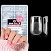 UNA GELLA Short Square Gel Nail Tips: 312pcs Square Fake Nails Pre-file Soft Gel Nails Tips for Full Cover Acrylic Nails False Nails12 Sizes Press on Nails for Nail Extensions Home DIY Salon - Image 2