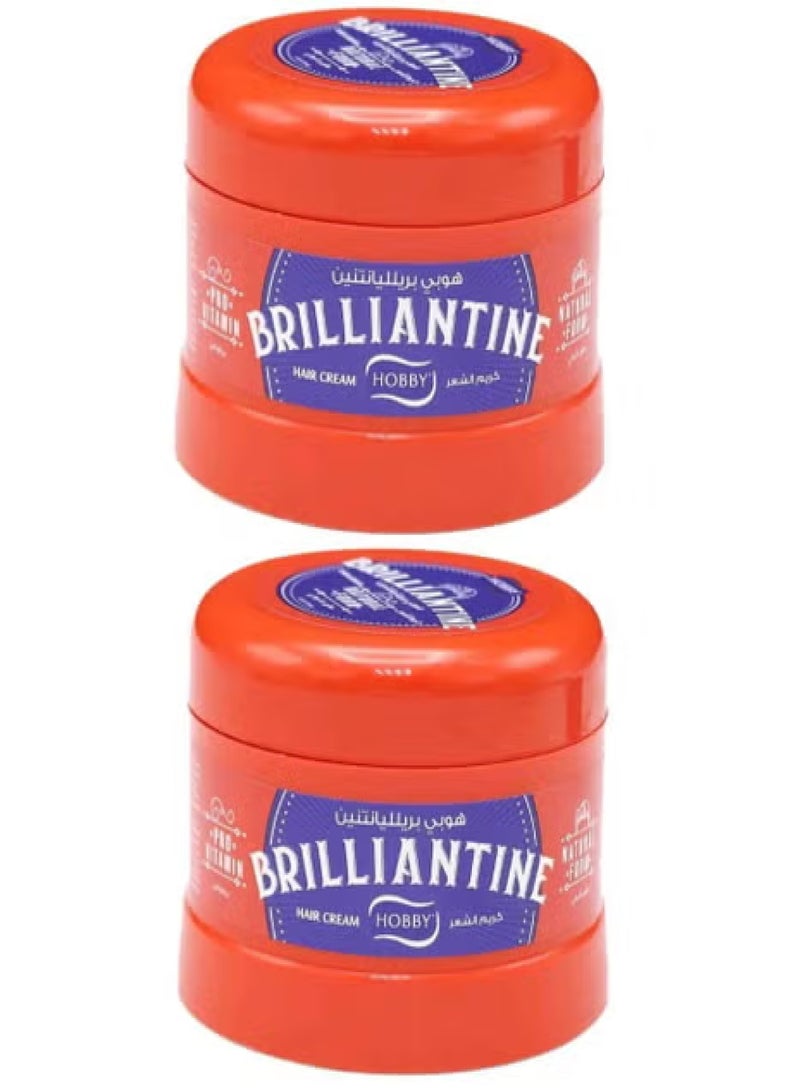 هوبي قطعتان من كريم الشعر بريليانتين برو فيتامين 2×150 مل - Image 1