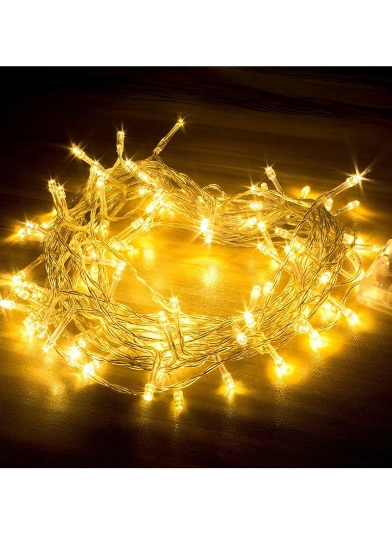 زايو سلسلة أضواء LED زخرفية باللون الأبيض الدافئ بطول 10 أمتار - Image 1