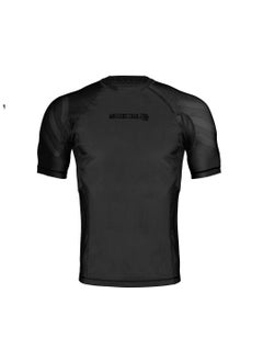 Sanabul  Essential Short Sleeve Compression Shirt For Men | Mma Wrestling Jiu Jitsu Bjj Base Layer Rash Guard | Workout Men'S Compression Shirt (2X-Large, All Black)  - Image 1