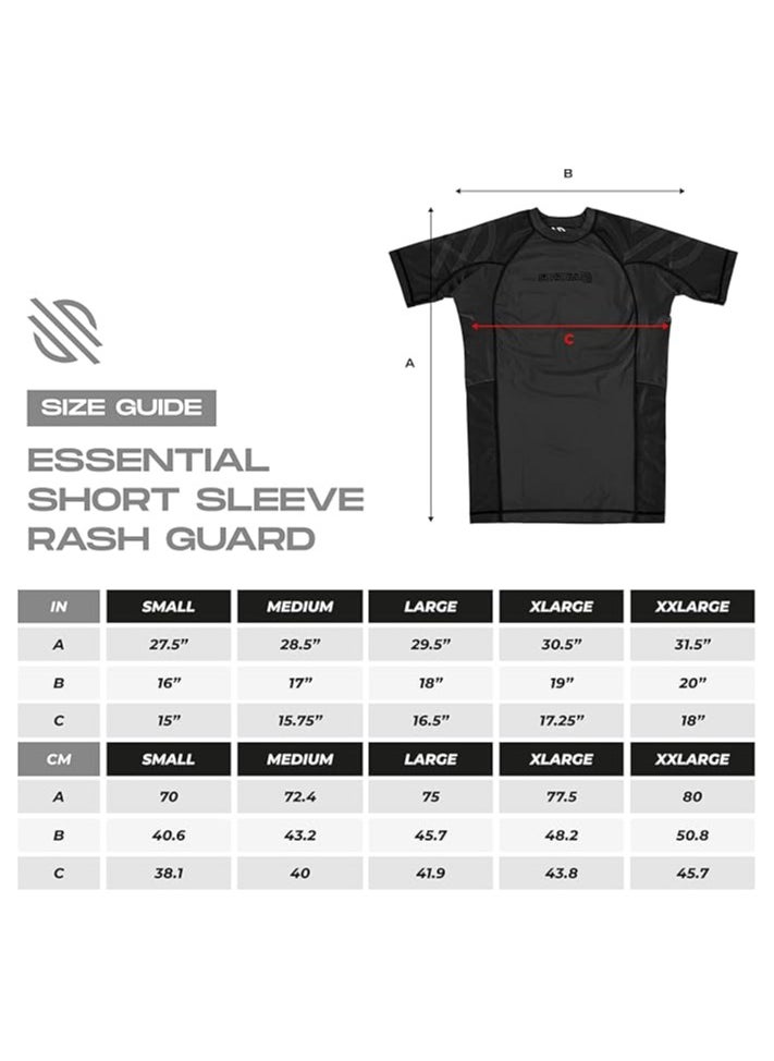 Sanabul Essential Short Sleeve Compression Shirt for Men | MMA Wrestling Jiu Jitsu BJJ Base Layer Rash Guard | Workout Men's Compression Shirt (2X-Large, All Black) - pzsku/Z00F71A9CBB514973F741Z/45/_/1738236413/33f9ab2d-7086-4ad0-a4ca-f351497203e8