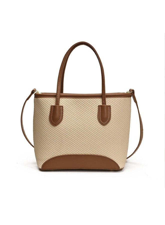 JCB CHIC حقيبة كتف جلدية من جلد البولي يوريثان متعدد الاستخدامات للسيدات، حقيبة كتف مائلة متقاطعة منفردة ذات سعة كبيرة أنيقة (568 أصفر بني) - Image 2