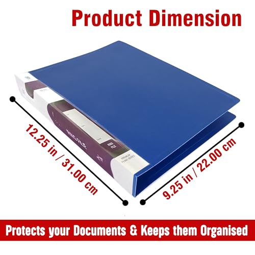 True Flair Trueflair A4 Size Documents 2D Ring Binder Plastic File for Presentation and Portfolio, Office, School and More | Ring Binder Files for Protected Document. (2) - Image 5