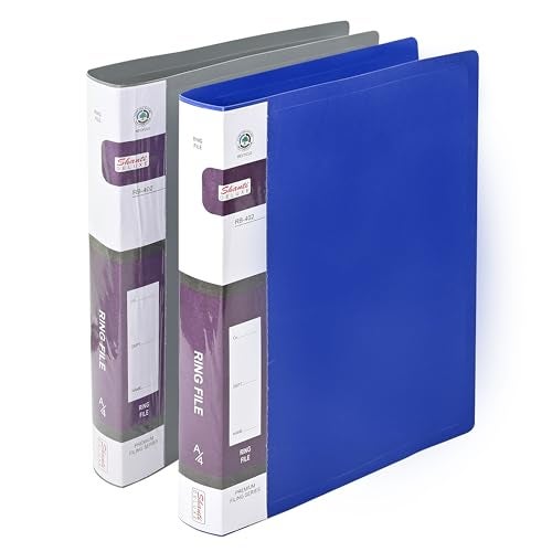 True Flair Trueflair A4 Size Documents 2D Ring Binder Plastic File for Presentation and Portfolio, Office, School and More | Ring Binder Files for Protected Document. (2) - Image 1