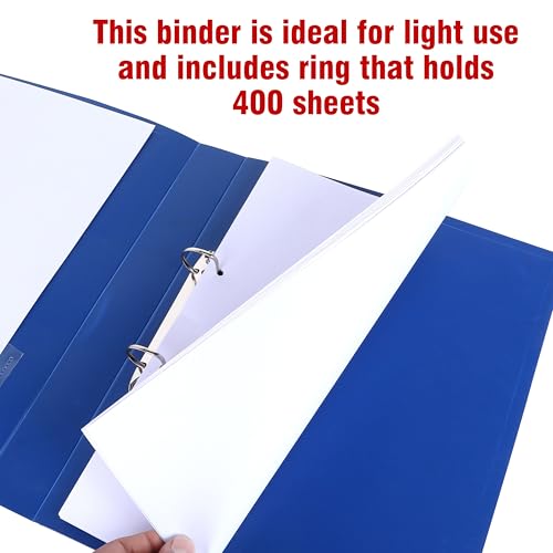 True Flair Trueflair A4 Size Documents 2D Ring Binder Plastic File for Presentation and Portfolio, Office, School and More | Ring Binder Files for Protected Document. (2) - Image 4