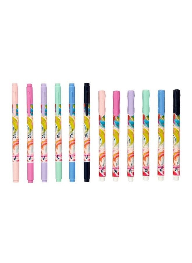 Erin Condren Variety Writing Tools Pack 12 Pack Ettavee Inspire Highlighters And Dualtip Markers For Writing Colorcoding Hand Lettering Stenciling And More  - Image 1