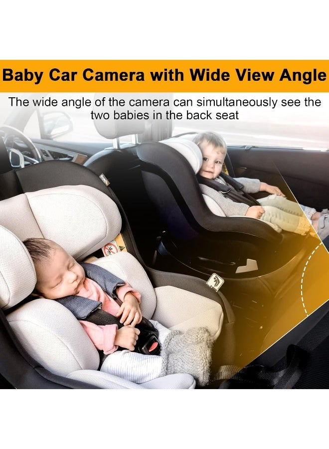 Yakry Baby Car Camera Backseat - HD 1080P Rear Facing Car Baby Monitor - Image 4