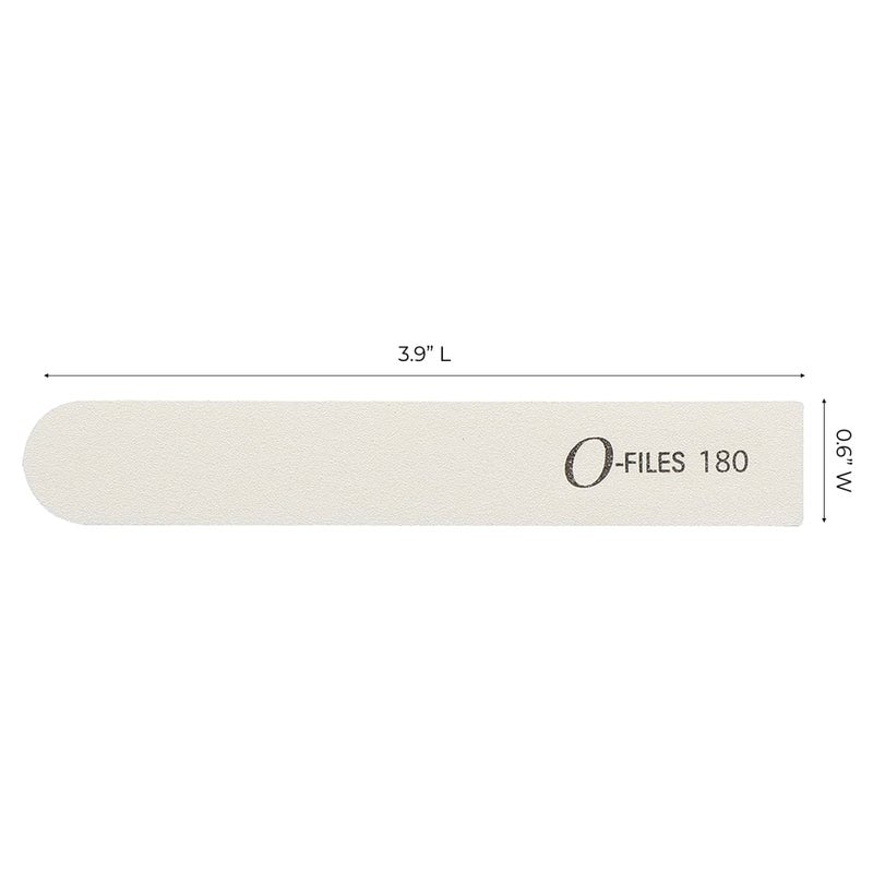ForPro Professional Collection O-Files Replaceable File System, 180 Grit, Manicure Nail File Refills, 3.9â€ L x .6â€œ W, White, 50-Count - Image 2