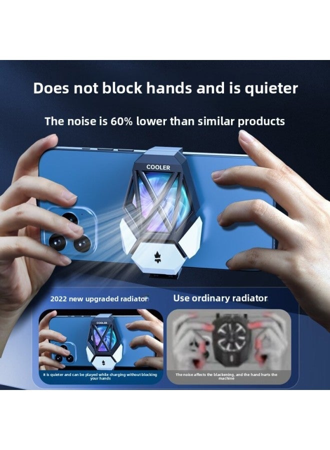Color-Contrast Magnetic-Suction Semi-Conductor Phone Cooler DY08 Universal Quick Cooling Heat Sink For Electronics-Color:DY08 Plug-in Black And White Color Contrast - Image 5