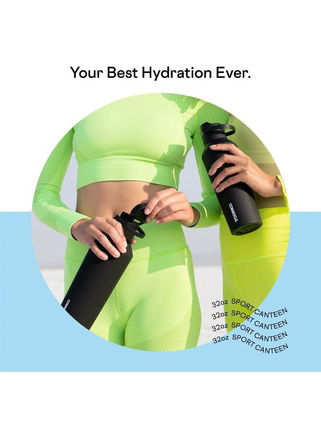 Corkcicle Sport Canteen Insulated Tumbler, Santorini, 32 oz – Reusable Water Bottle Keeps Beverages Cold for 25 Hours & Hot 12 Hours – Cupholder Friendly Tumbler with Screw-On Cap - Image 3