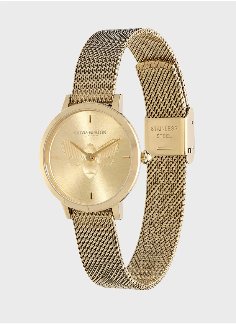 OLIVIA BURTON Ob Signature Ultra Slim Bees Analog Watch