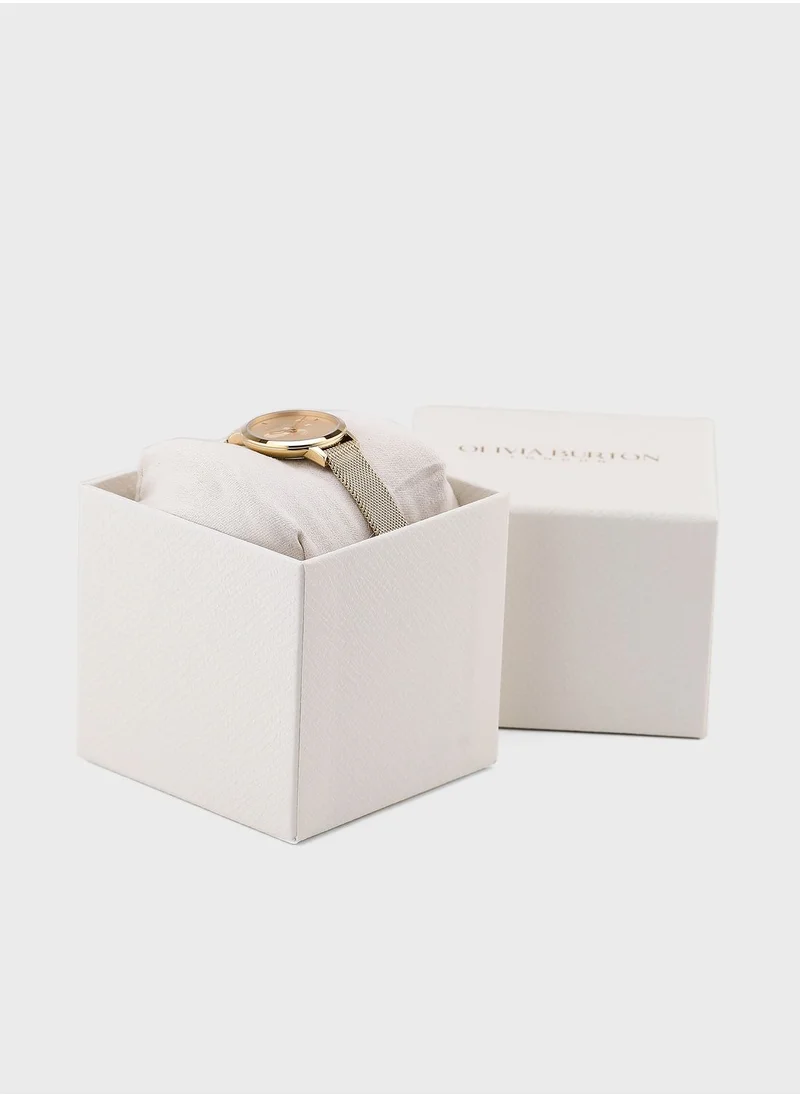 OLIVIA BURTON Ob Signature Ultra Slim Bees Analog Watch