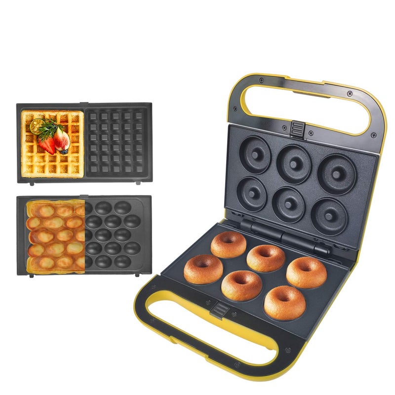 Health and Home Health and Home 3 Interchangeable Baking Plates for Making Doughnut or Waffle MakerEggette and Much More 