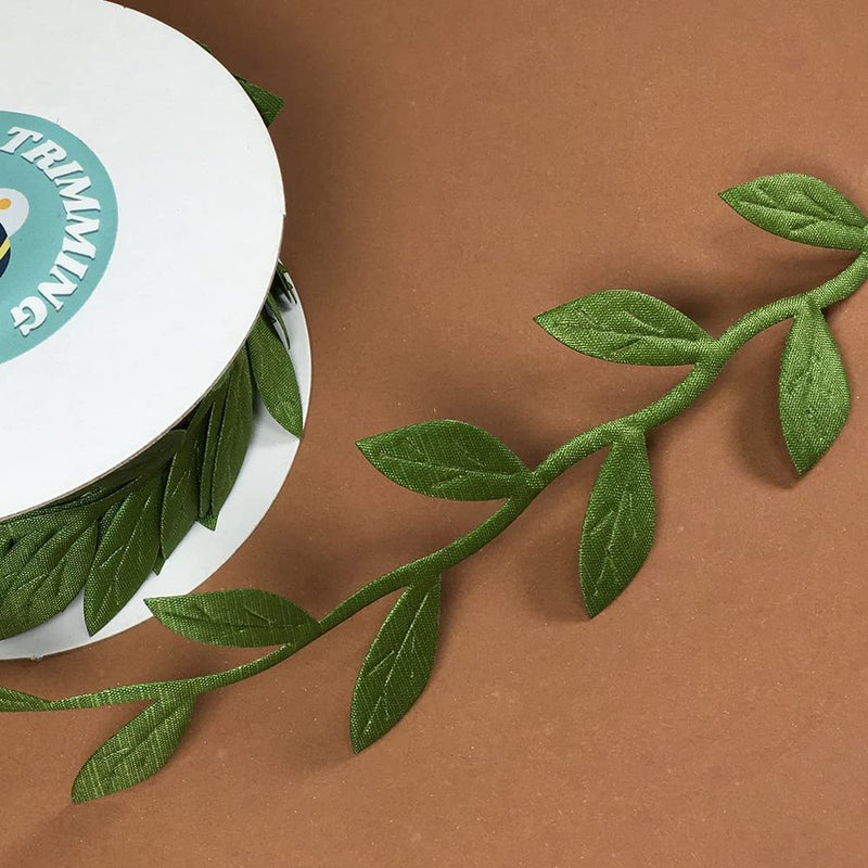 eJoyce 20 Yards Large Artificial Vine Leaf Ribbon Trim  Greenery Garland Vines for Hanging Plants Leaves Decorative Wreath Wall DIY Craft Party Wedding Home Decoration  EJ-2030 - Image 3