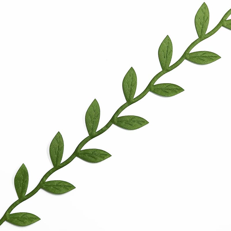 eJoyce 20 Yards Large Artificial Vine Leaf Ribbon Trim  Greenery Garland Vines for Hanging Plants Leaves Decorative Wreath Wall DIY Craft Party Wedding Home Decoration  EJ-2030 - Image 2