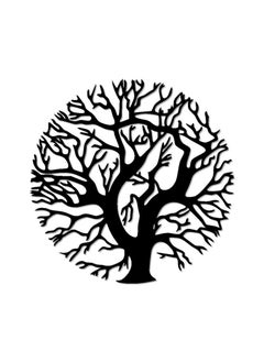 Home Gallery Tree Wood Wall art 80x80 Black  - Image 2