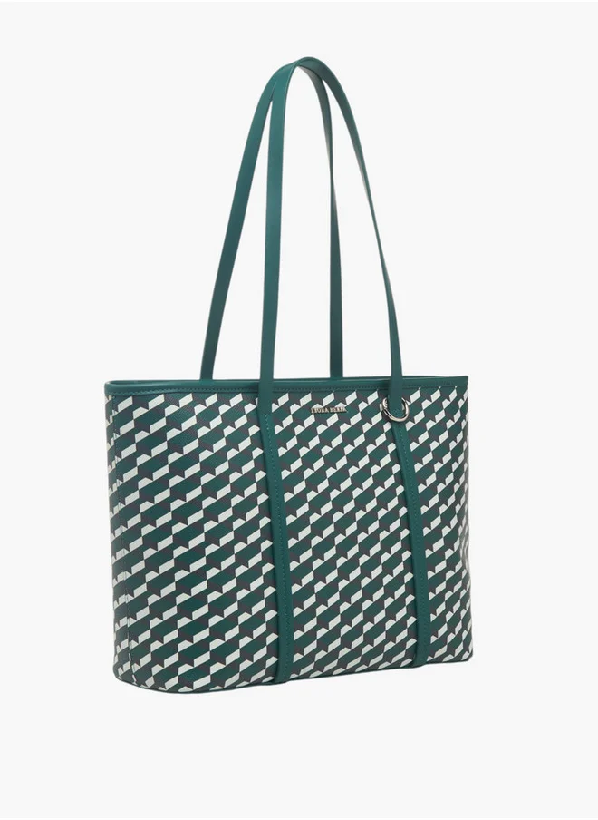 فلورا بيلا من شو إكسبرس Women's Printed Tote Bag with Zip Closure and Coin Pouch