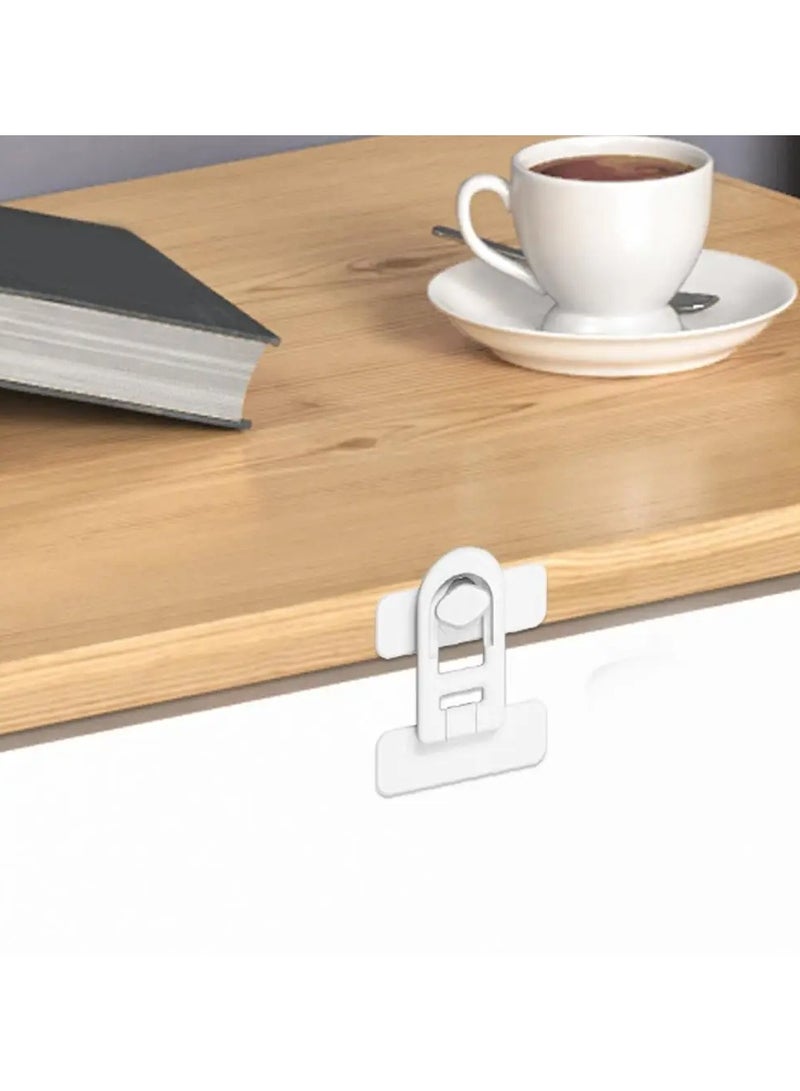 4-piece easy to install refrigerator and freezer door lock bedroom door lock swivel no drilling required no tools or drilling required - Image 3