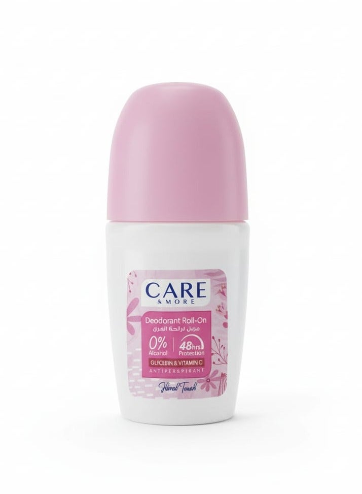 WETELL Women's razor with 3 nano-precision blades and a 360° moisturizing strip, enriched for sensitive skin, a flexible head that conforms to the contours of the skin, and protective rubber fins for a smooth and safe shave without irritation. & Floral Touch Deodorant Roll 50ml, 48H Protection, Aluminum Silicone Paraben Free, Alcohol Free, Gentle CareBundle - Image 3