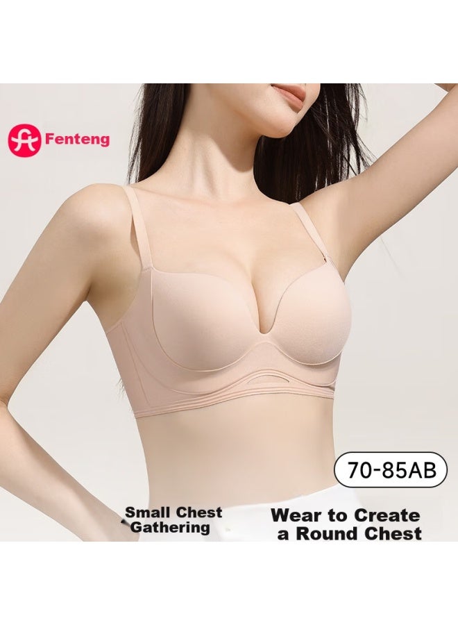 Fenton Fenteng Women's One-piece Push-up Comfortable Seamless Wire-free Bra With Anti-sagging And Side-breast Support - Image 2