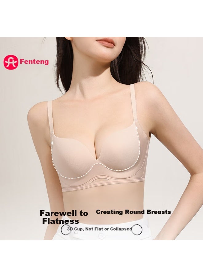 Fenton Fenteng Women's One-piece Push-up Comfortable Seamless Wire-free Bra With Anti-sagging And Side-breast Support - Image 5
